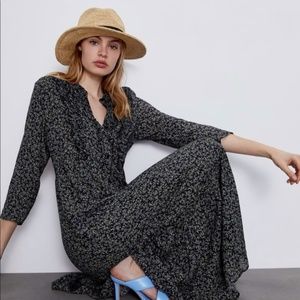 New Zara long print dress